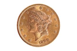UNITED STATES 20 DOLLARS LIBERTY HEAD GOLD DOUBLE EAGLE 1898