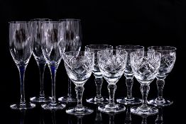 TWO SETS OF WINE GLASSES