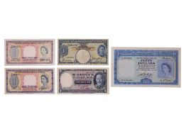 A GROUP OF STRAITS SETTLEMENTS AND MALAYA BANKNOTES