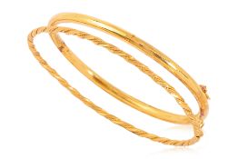 TWO GOLD BANGLES