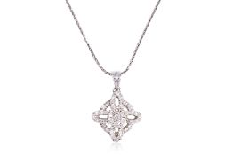 A DIAMOND PENDANT ON CHAIN