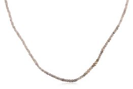A FACETED DIAMOND BEADS CHAIN NECKLACE
