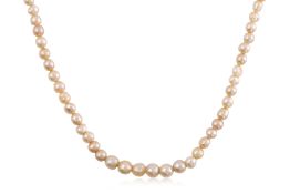 A SEED PEARL STRAND NECKLACE