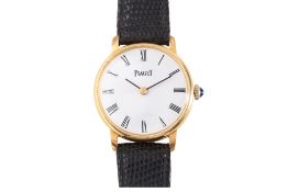 A PIAGET LADY'S GOLD PLATED WATCH