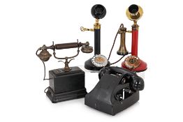FOUR ASSORTED VINTAGE TELEPHONES