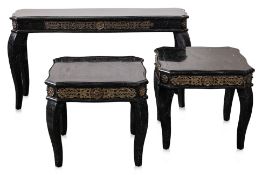 A PAOLO TRAVERSI ITALIAN SIDEBOARD AND PAIR OF TABLES