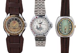 THREE VINTAGE WRISTWATCHES