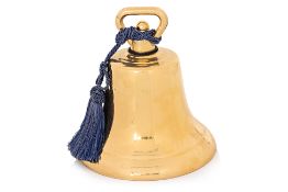A BRASS SHIP'S BELL