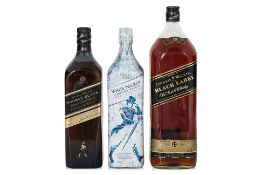 JOHNNIE WALKER SCOTCH WHISKY - VARIOUS (3)