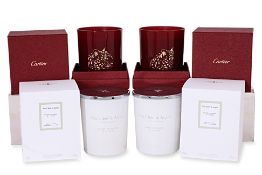 A SET OF CARTIER AND VAN CLEEF & ARPELS CANDLES