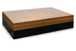 A ROLF BENZ COFFEE TABLE WITH SLIDING TOP