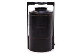 A BURMESE LACQUER TIFFIN BASKET