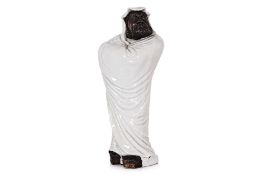 A GLAZED POTTERY FIGURE OF DAMO