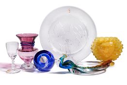 A GROUP OF EUROPEAN ART GLASS