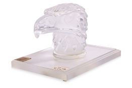 A LALIQUE 'TETE AIGLE' CAR MASCOT