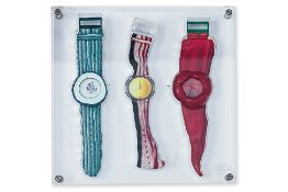 A SET OF THREE 'SWATCHTABLES' BY ALFRED HOFKUNST