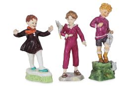 THREE ROYAL WORCESTER FIGURES BY F.G.DOUGHTY