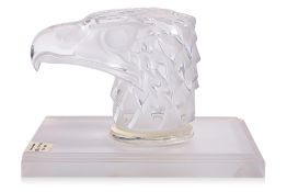A LALIQUE 'TETE AIGLE' CAR MASCOT