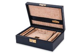 A LARGE VINTAGE ROLEX WATCH AND JEWELLERY BOX