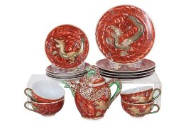 A JAPANESE PORCELAIN PART TEA SERVICE