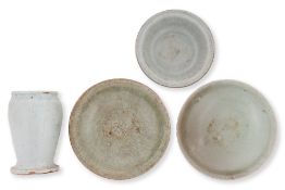 A GROUP OF FOUR CELADON WARES