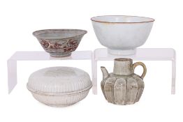 A GROUP OF FOUR ASSORTED ASIAN CERAMICS