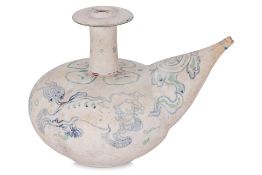 A VIETNAMESE POLYCHROME MYTHICAL BEAST KENDI