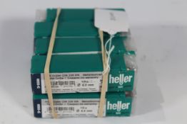 Eight packs of ten Heller 6mm HSS - G super twist