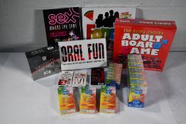 A quantity of adult entertainment board and card g