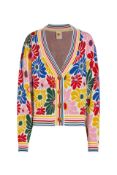 A women's as new Farm Rio Sunny Daisies Floral Jac