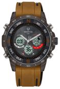 An as new Martyn Line 2910 Brown Multi-Function Ru