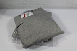 Two men's Nike crew neck grey park 20 senior fleec