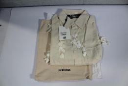 An as new Jaquemus Le Chemise Mazzolu Flower Embro