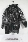 An as new Stockholm Long Opal Raincoat - Black (S)