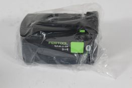 An as new Festool BP18Li5,0ASI 18V 5Ah Battery Pac