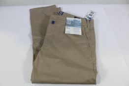 A pair of Meyer M5 Chinos Beige pure organic bio c