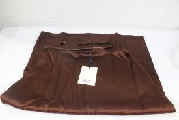 A Jacquemus dark brown La Jupe Notte side slit sat