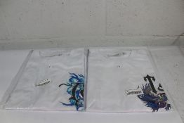 One Trapstar chrome flame SS23 T-Shirt in white wh