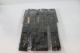 Four Arcade performance stretch belts with micro a