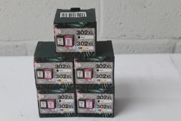 Five Tomokep remanufactured 302 XL black 302 XL Co