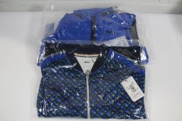 A BOSS Kidswear Bomber Jacket with monogram patter