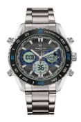 An as new Martyn Line 3038 Blue Multi-function Ste