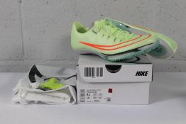 A pair of as new Nike Air Zoom Maxfly Track and Fi