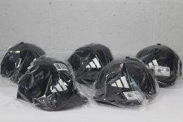 Five Adidas Tour snapback golf caps in black and w