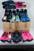 Eleven pairs of assorted Asics trainers to include Gel DS (9), GT-2000 (7) and Gel-Excite 9 (7), all