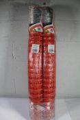 Four as new Standard Barrier Fencing Orange - 1m x 50m - [OS-10/001/020].