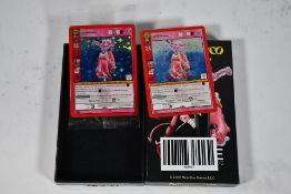 A MetaZoo Box containing two The Red Ghost holographic playing cards.