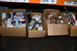 Five boxes of assorted miscellaneous items to include household items, souvenirs and related items.