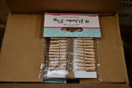 A quantity of micro Christmas card pegs (Approximately 140 items).