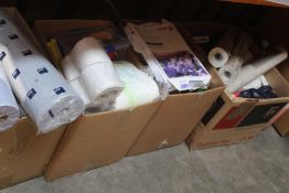Five boxes of assorted miscellaneous items to include homewares, pet, cleaning products and related